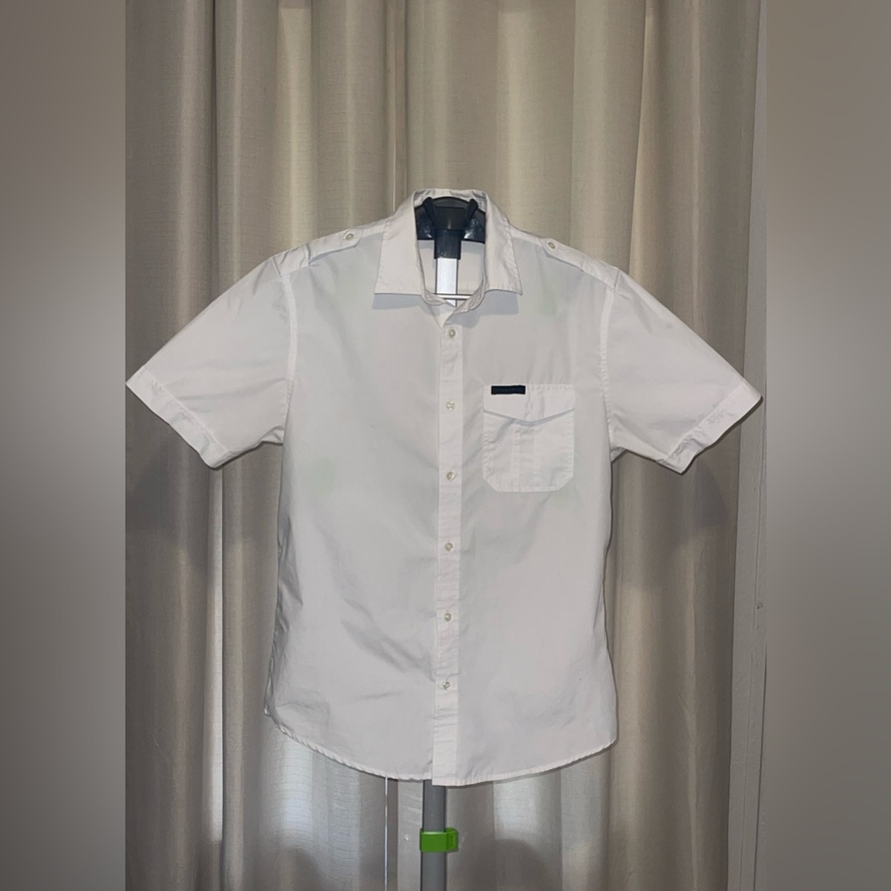 Sean John White Casual Button Down Shirt